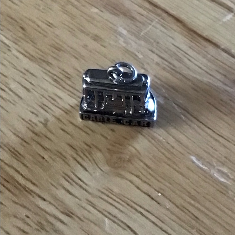 Silver Cable Car Charm Bracelet